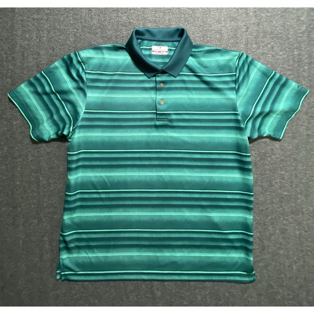 Grand Slam Golf Mens Green Short Sleeve Polo Shirt Size XL
